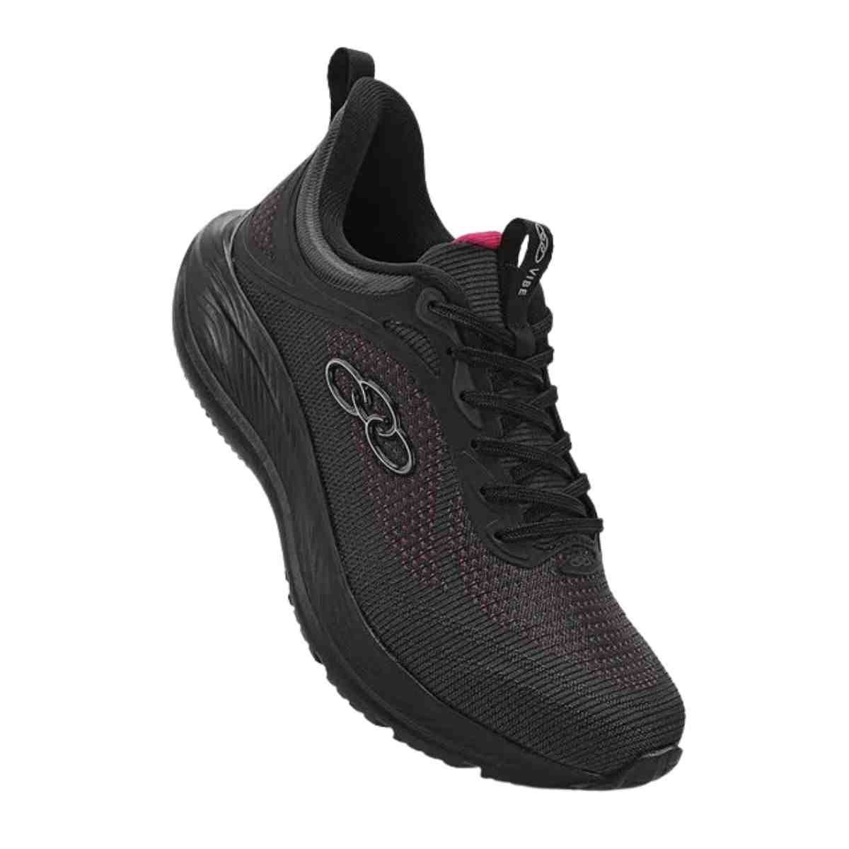 Tênis Corrida Feminino Olympikus Vibe Preto Preto 2