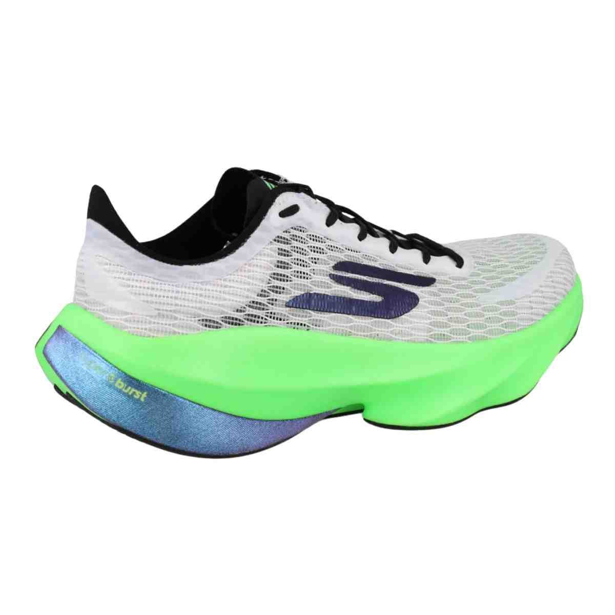 Tênis Corrida Masculinbo Skechers Skx Aero Tempo Branco E Verde Branco 6