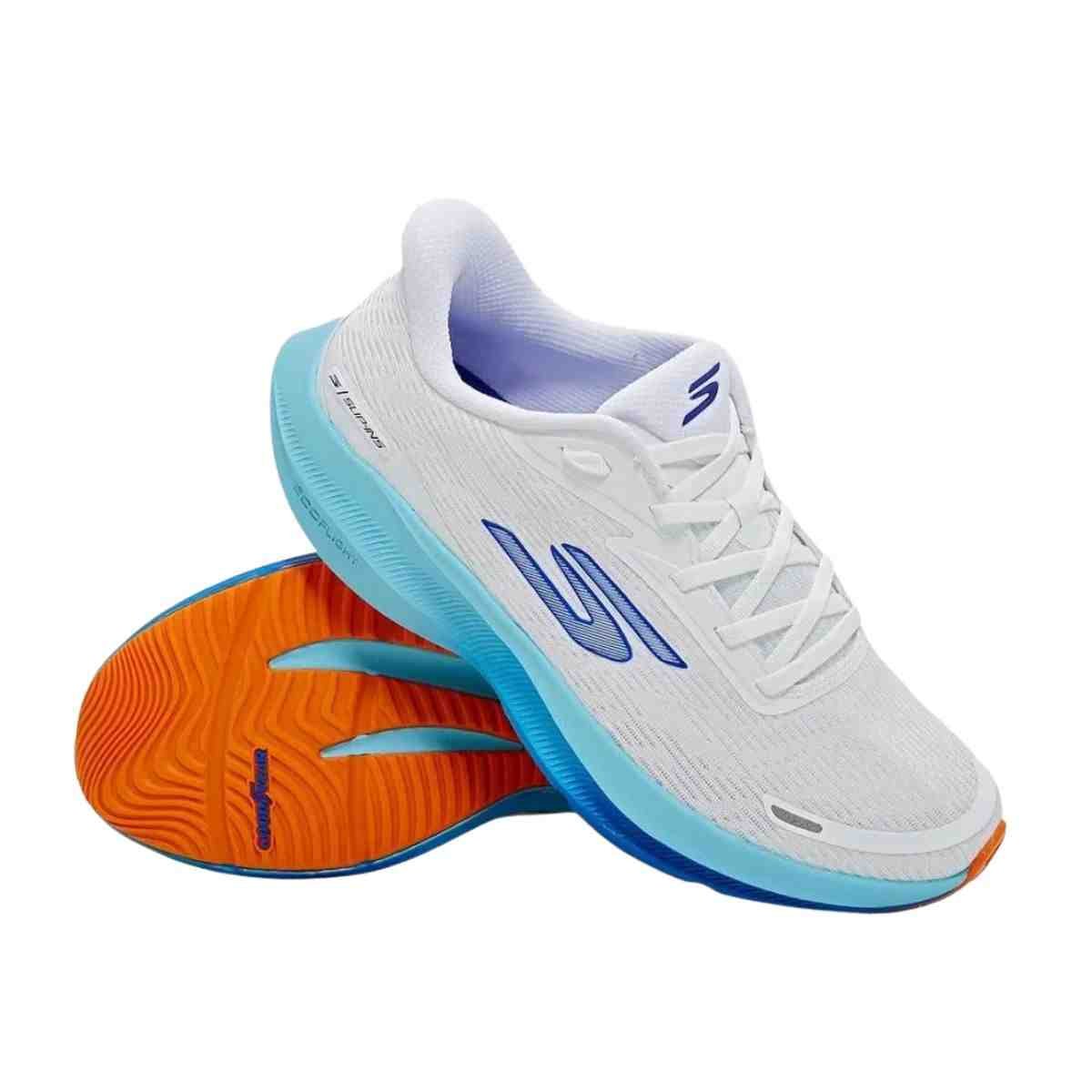 Tênis Corrida Masculino Skechers Aero Pulse Branco Branco 2