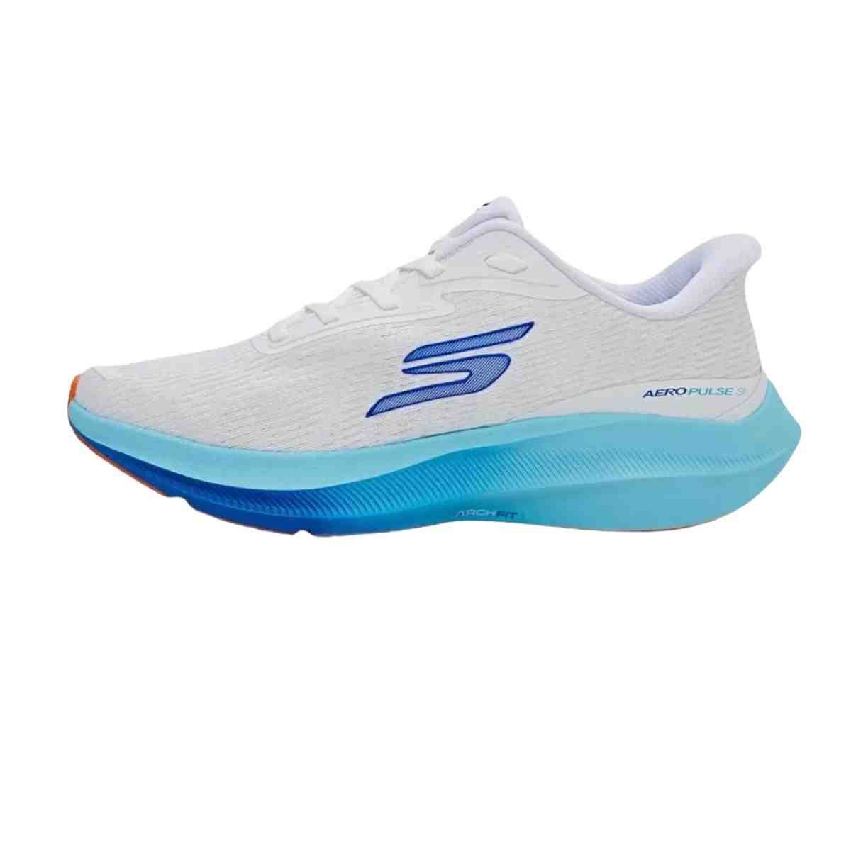 Tênis Corrida Masculino Skechers Aero Pulse Branco Branco 5