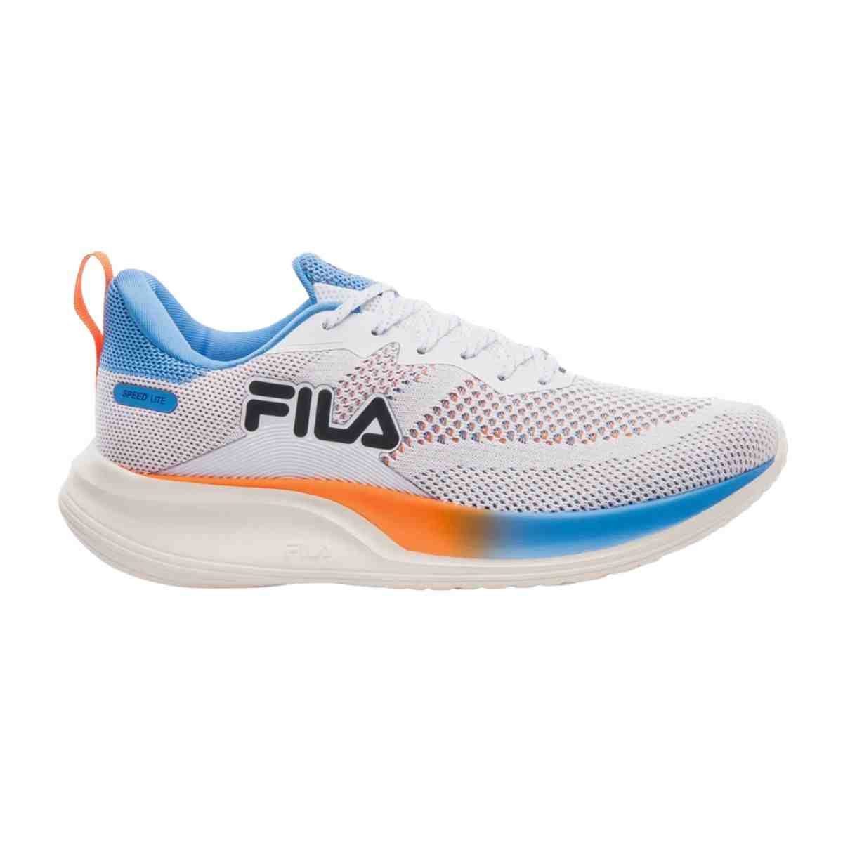 Tênis Corrida Masculino Fila Speed Lite Branco E Azul