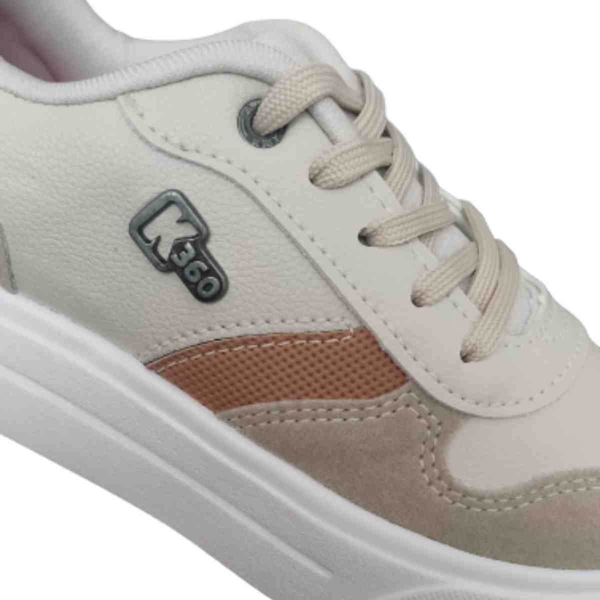 Tênis Casual Infantil Kidy Natural Taupe Bege 5