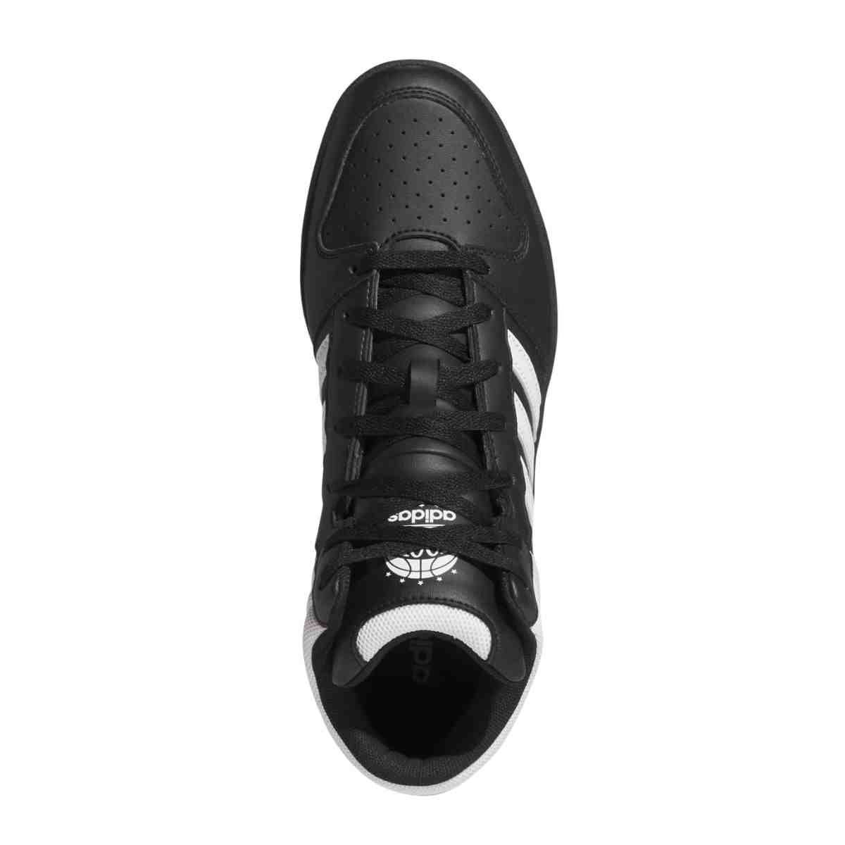 Tênis Casual Masculino Adidas Hoops Mid Classic Preto Preto 3