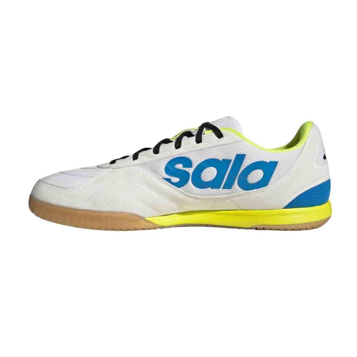 Chuteira Indoor Masculina Adidas Sala Competition Ii Branca E Azul Branco 5