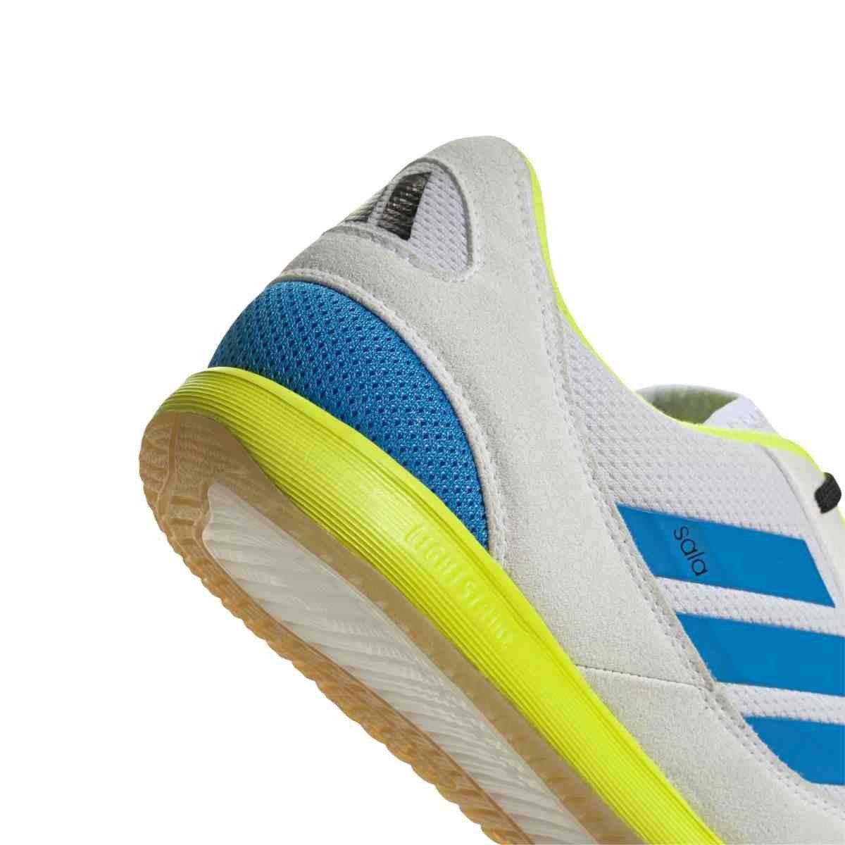 Chuteira Indoor Masculina Adidas Sala Competition Ii Branca E Azul Branco 6