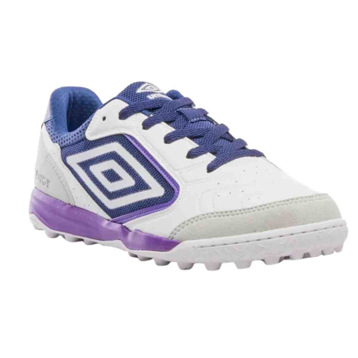Chuteira Society Masculina Umbro Pro Challenge Uptake Branca E Roxa Branco 2