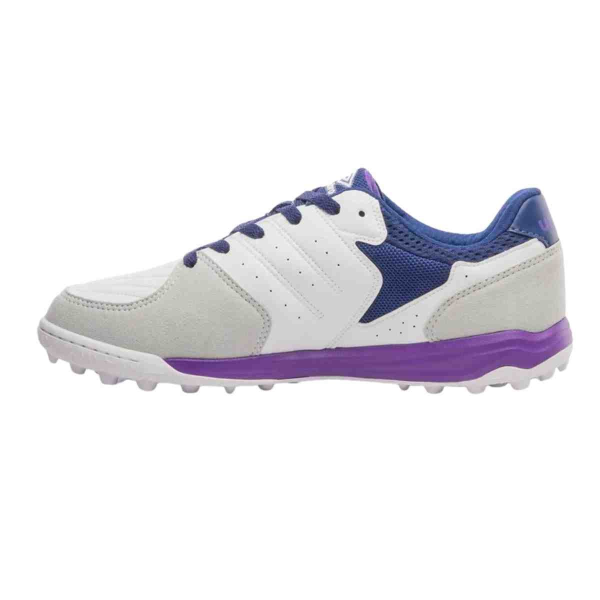 Chuteira Society Masculina Umbro Pro Challenge Uptake Branca E Roxa Branco 6