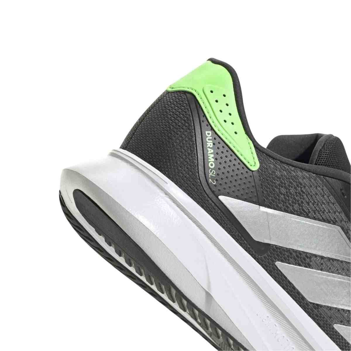 Tênis Corrida Masculino Adidas Duramo Sl2 Preto E Verde Cinza 6