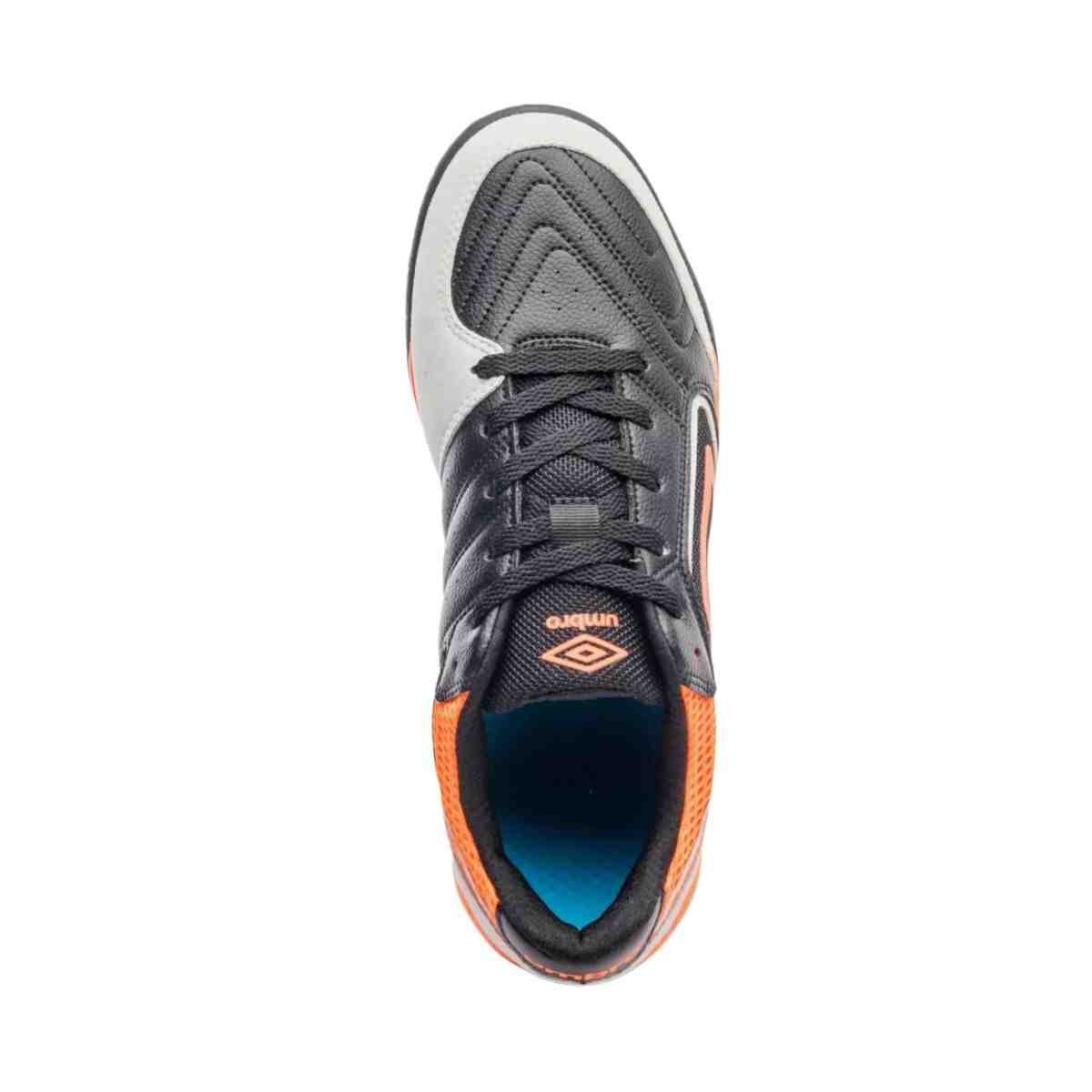 Chuteira Society Masculina Umbro Pro Challenge Uptake Preta E Laranja Preto/Laranja 3