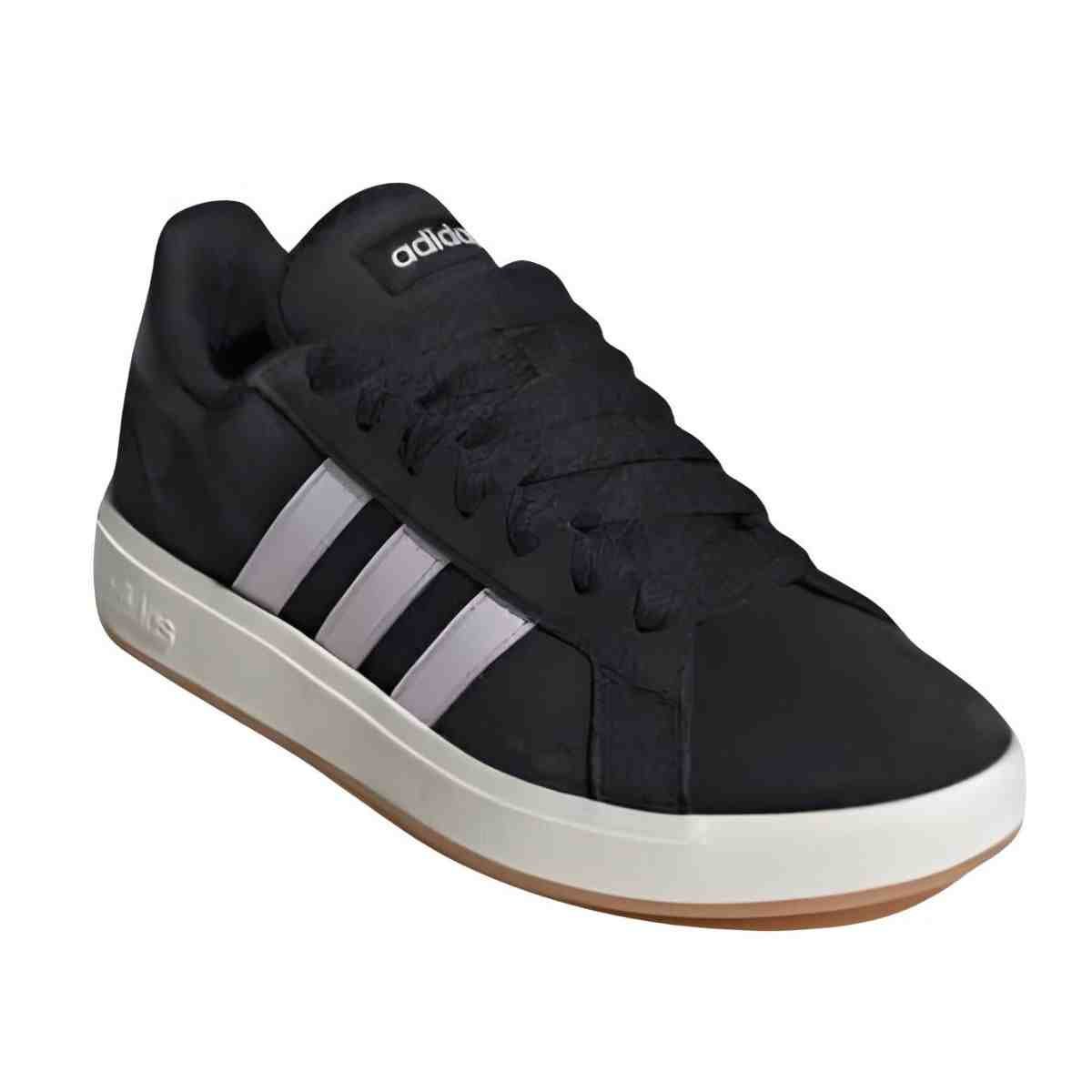 Tênis Casual Feminino Adidas Grand Court Base Alpha Preto Preto 2