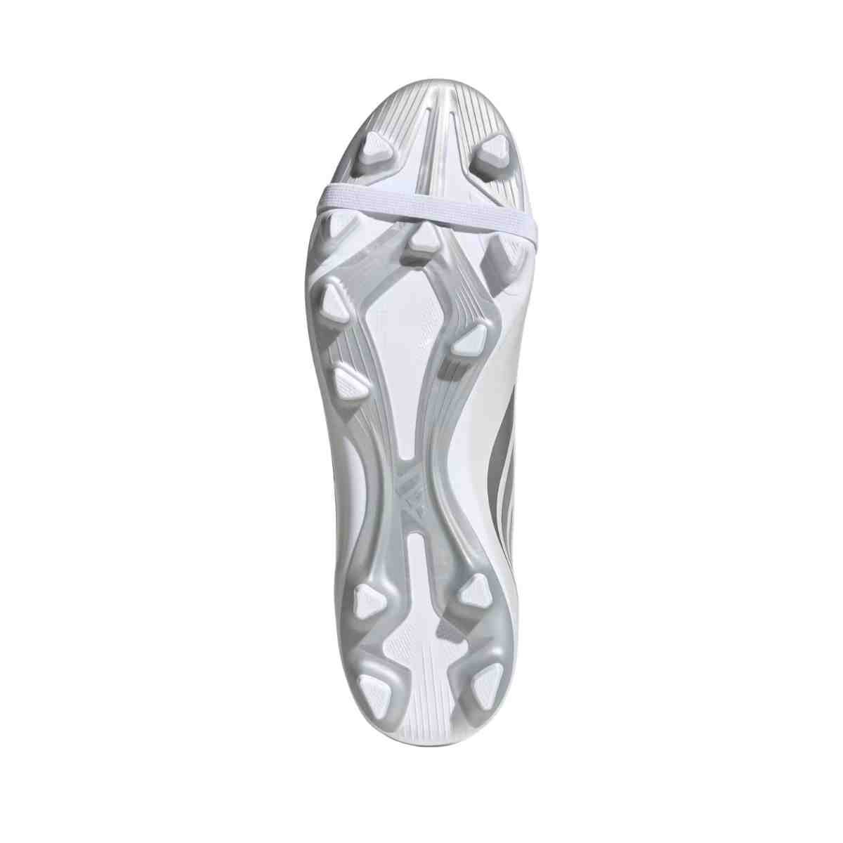 Chuteira Campo Masculina Adidas Predator Club Lin Branca E Azul Branco 4