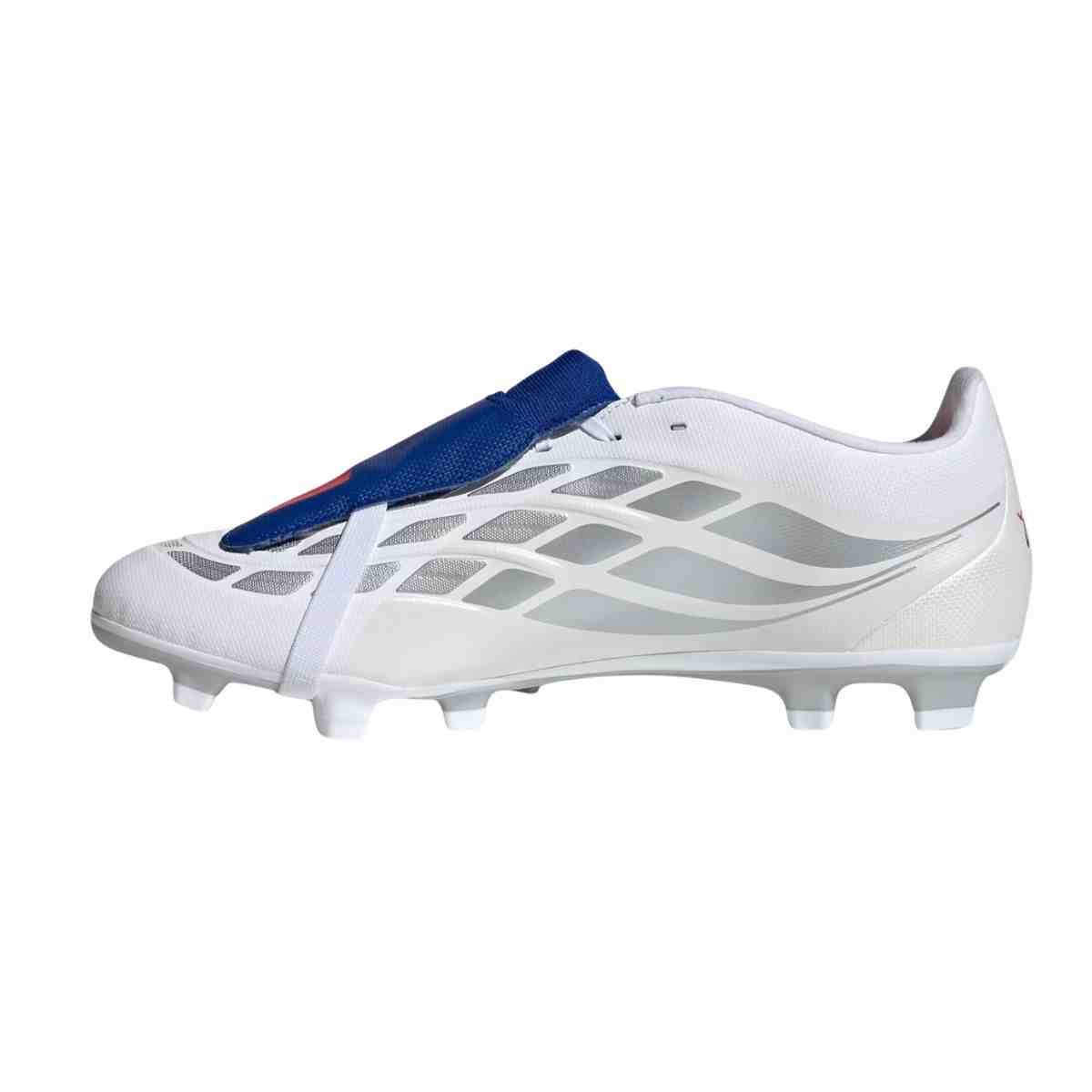 Chuteira Campo Masculina Adidas Predator Club Lin Branca E Azul Branco 5