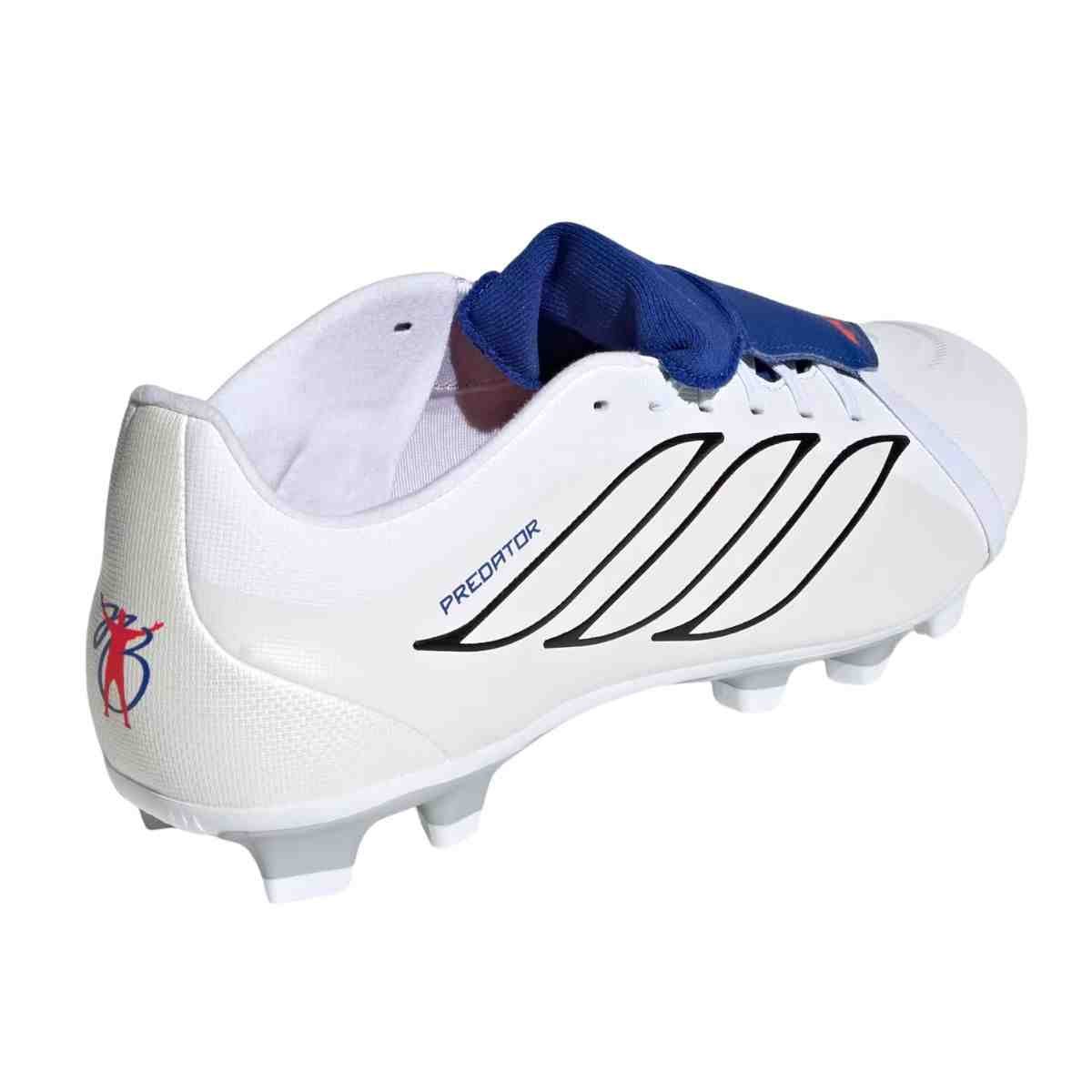 Chuteira Campo Masculina Adidas Predator Club Lin Branca E Azul Branco 7