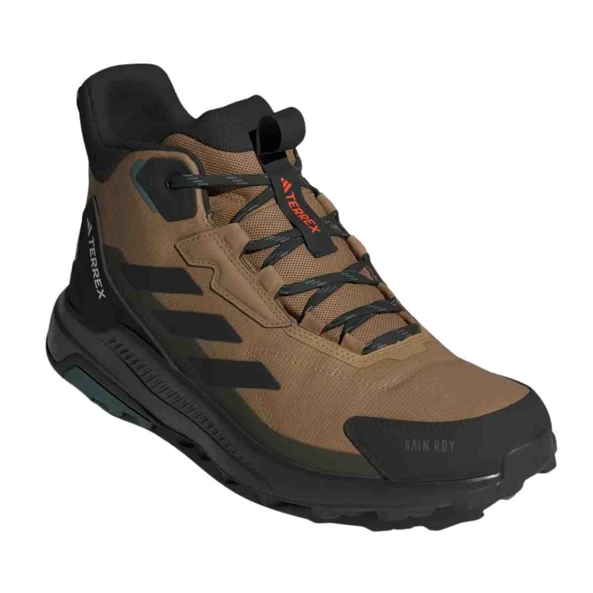 Tênis Casual Masculino Adidas Terrex Anylander Mid Rain Rdy Marrom Marrom/Preto 2
