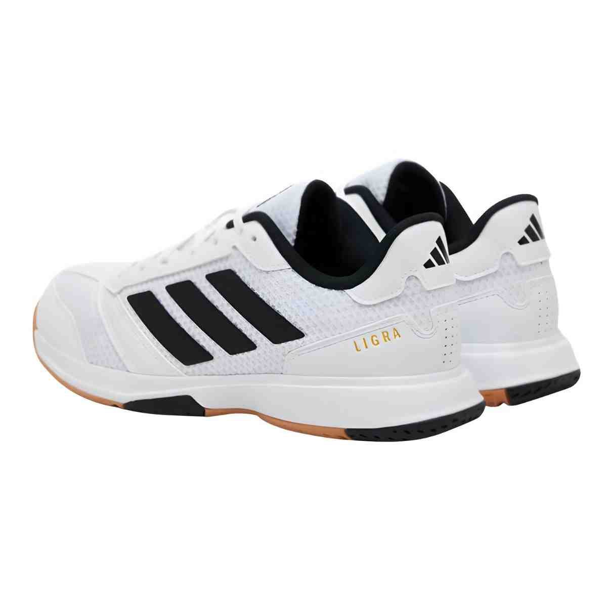 Tênis Casual Masculino Adidas Ligra 8 Branco Branco 6