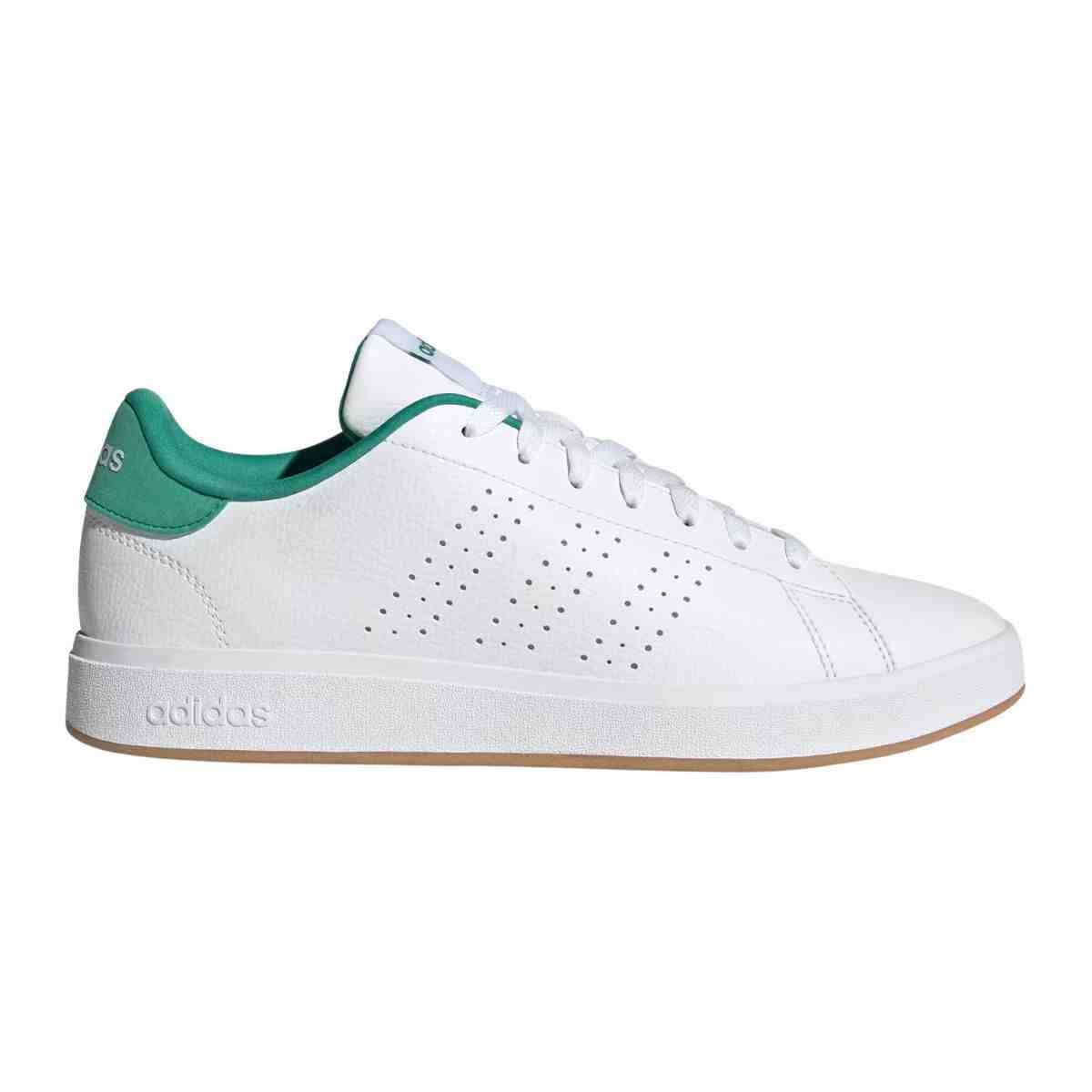 Tênis Casual Masculino Adidas Advantage Base 2.0 Branco E Verde