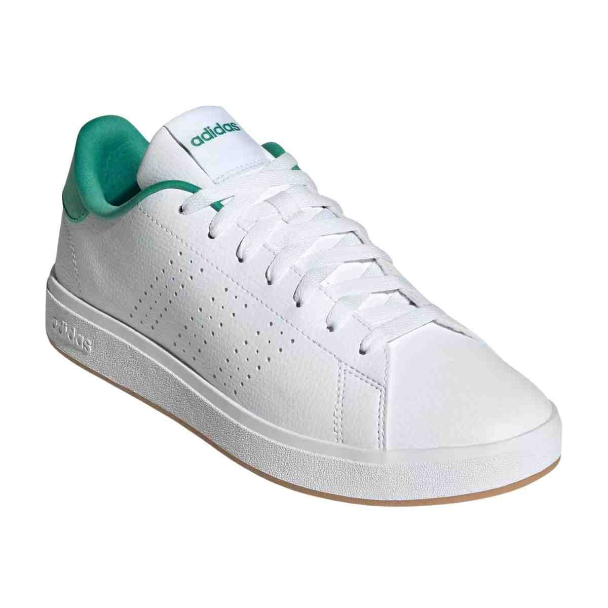 Tênis Casual Masculino Adidas Advantage Base 2.0 Branco E Verde Branco 2