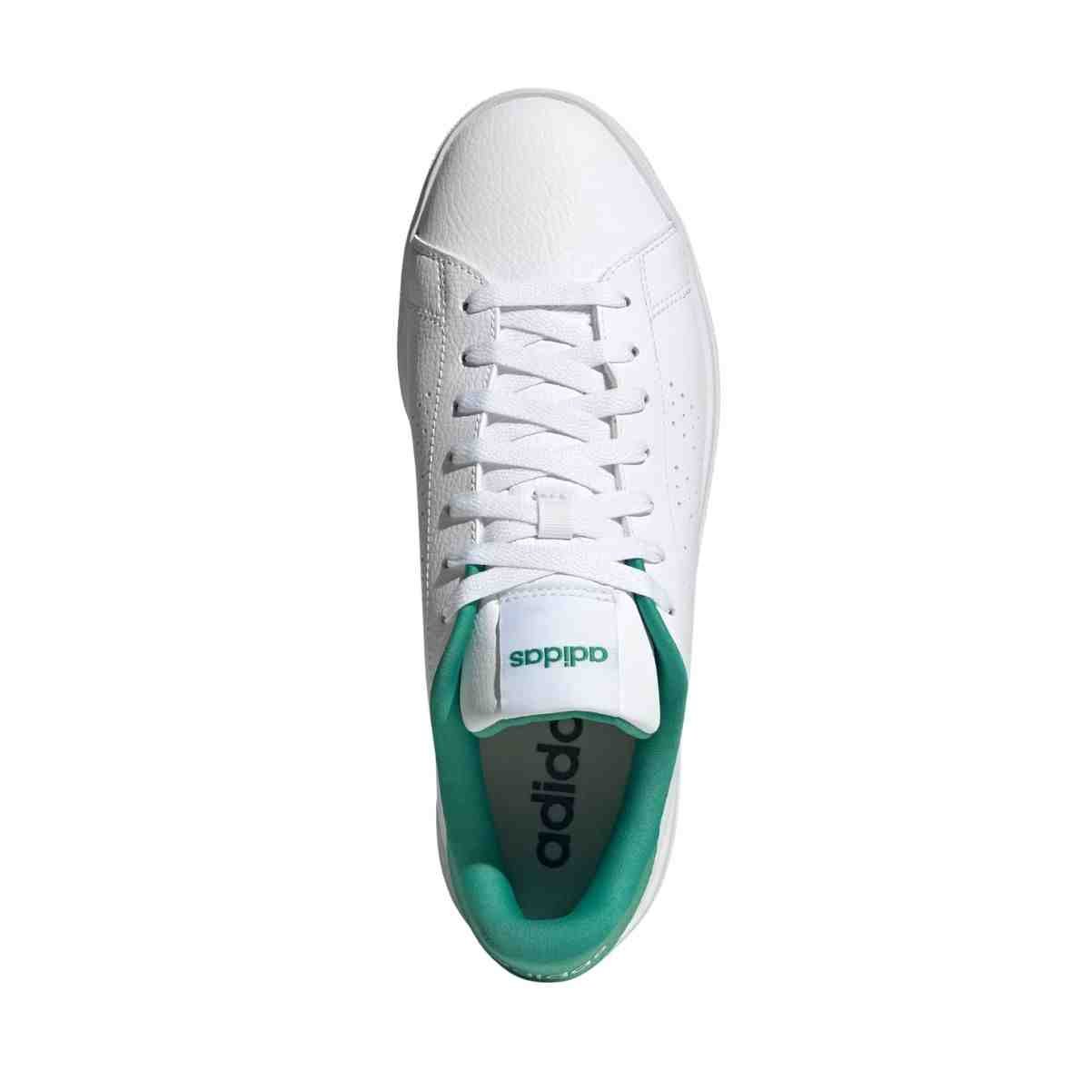 Tênis Casual Masculino Adidas Advantage Base 2.0 Branco E Verde Branco 3