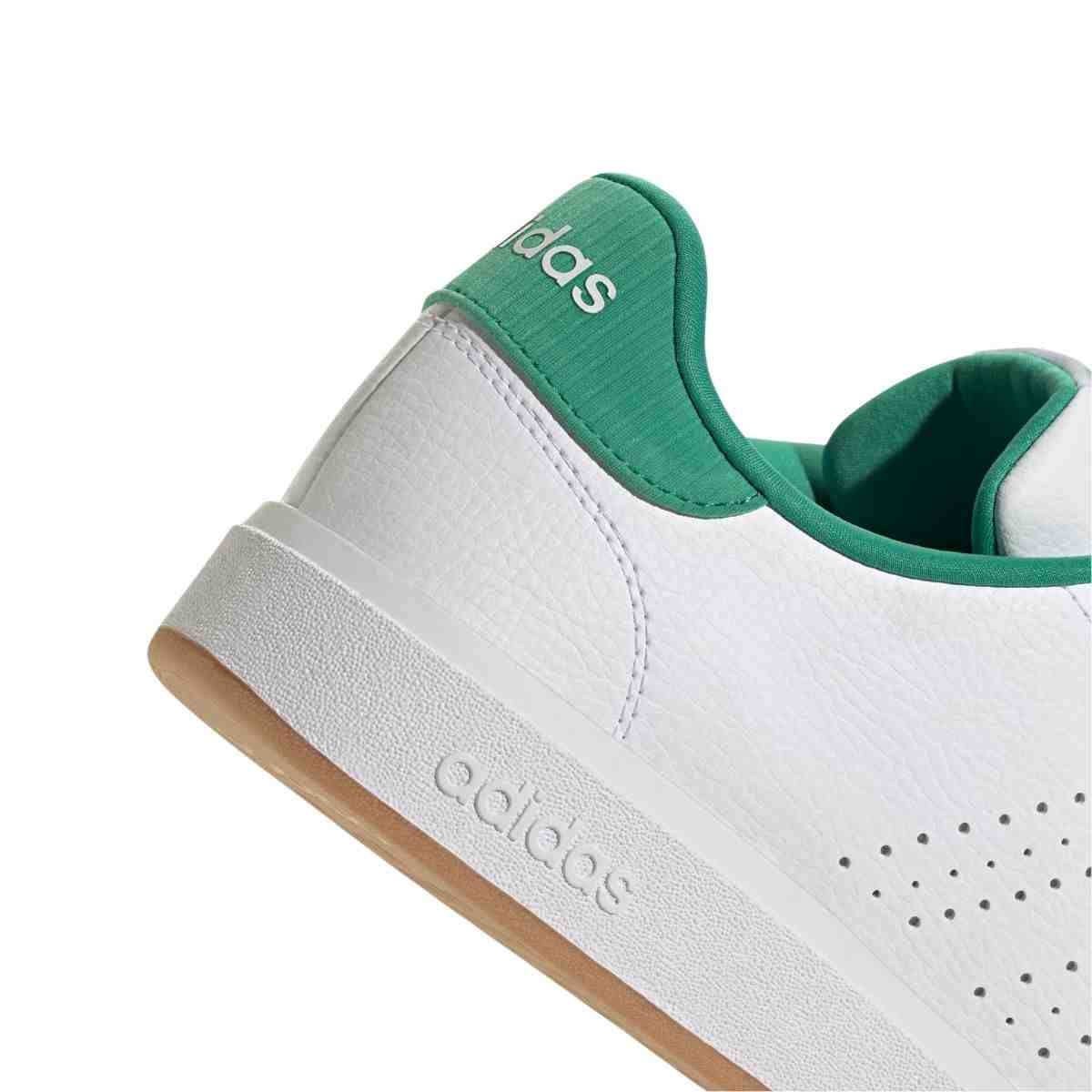 Tênis Casual Masculino Adidas Advantage Base 2.0 Branco E Verde Branco 5