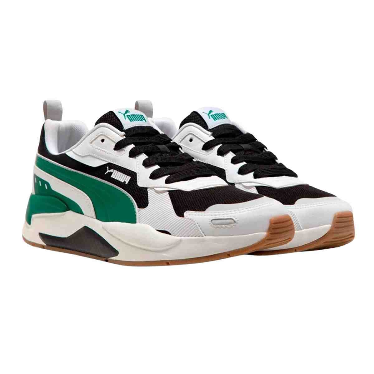 Tênis Casual Masculino Puma X-Ray 3 Bdp Preto E Verde Branco/Preto/Verde 2