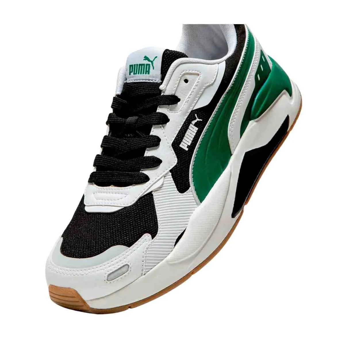 Tênis Casual Masculino Puma X-Ray 3 Bdp Preto E Verde Branco/Preto/Verde 4