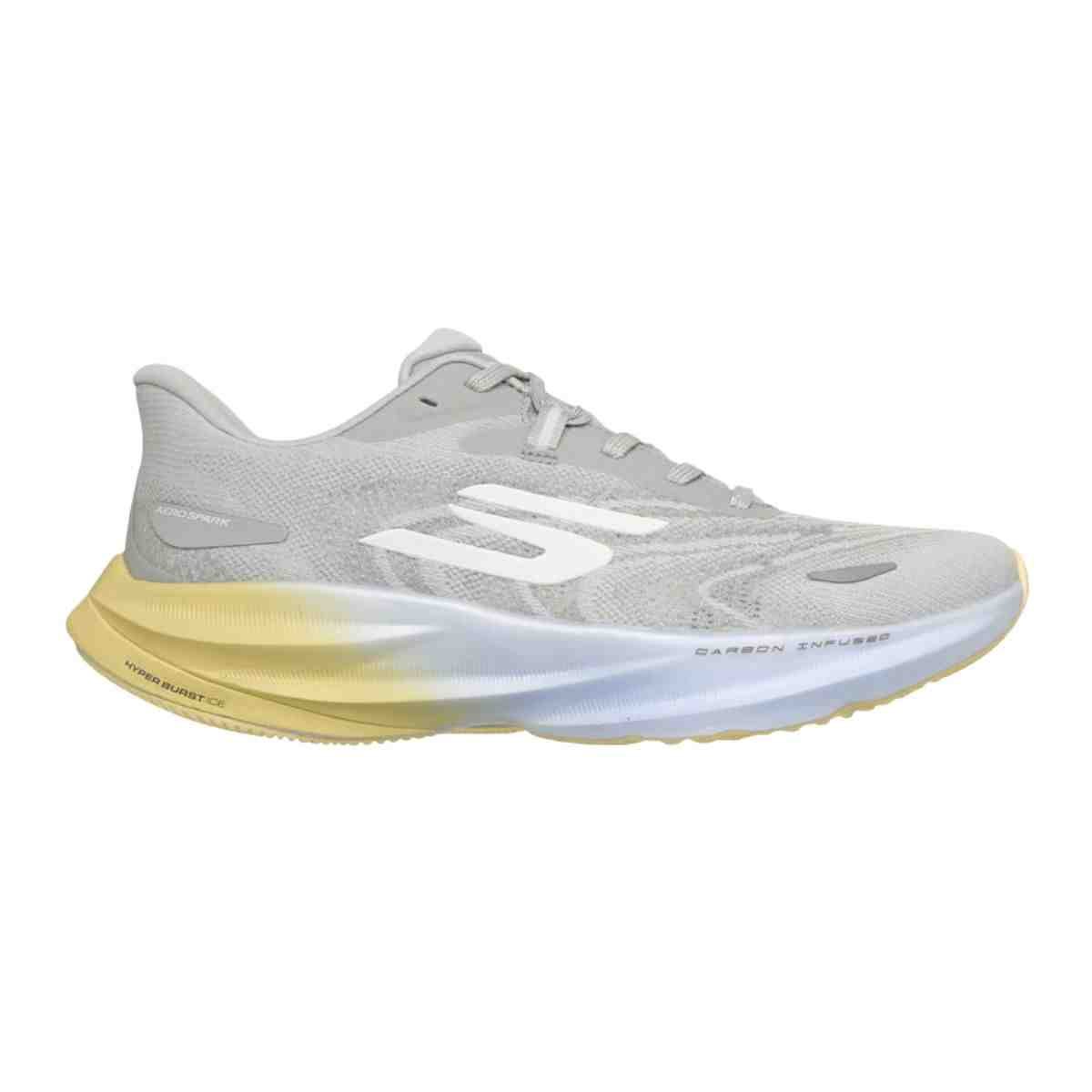 Tênis Corrida Feminino Skechers Skx Aero Spark Cinza