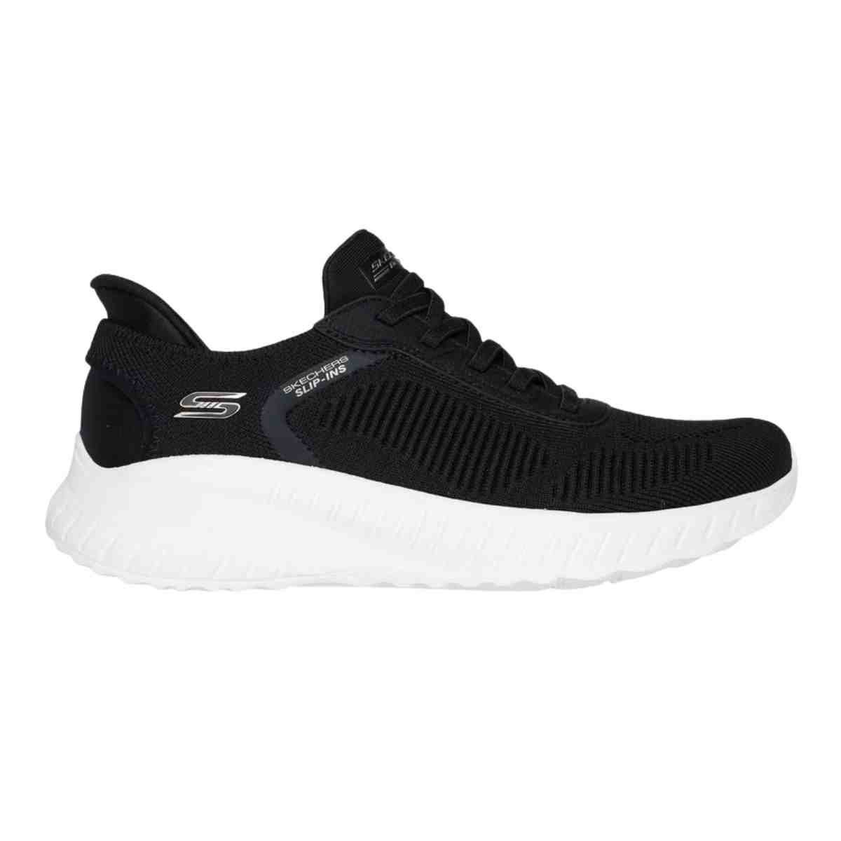 Tênis Corrida Feminino Skechers Bobs Squad Chaos-Current Muse Preto