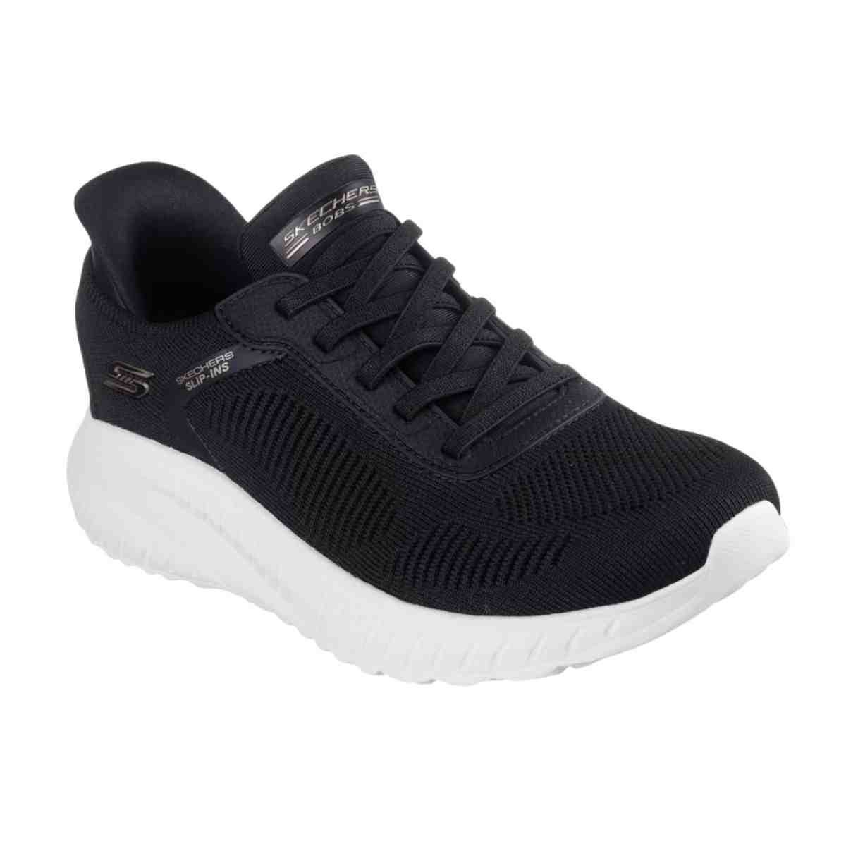 Tênis Corrida Feminino Skechers Bobs Squad Chaos-Current Muse Preto Preto 2