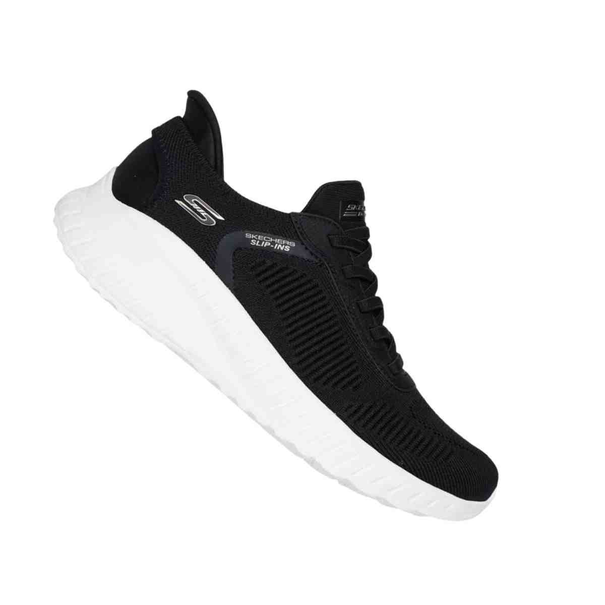 Tênis Corrida Feminino Skechers Bobs Squad Chaos-Current Muse Preto Preto 7