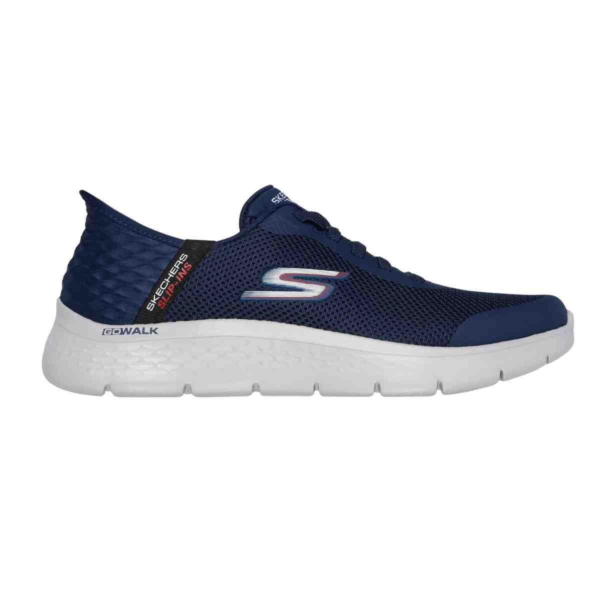 Tênis Corrida Masculino Skechers Go Walk Flex Hands Up Azul