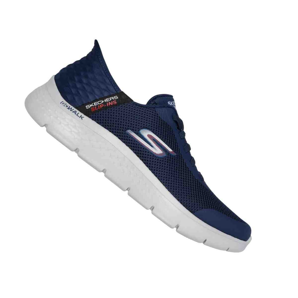 Tênis Corrida Masculino Skechers Go Walk Flex Hands Up Azul Azul Marinho 7