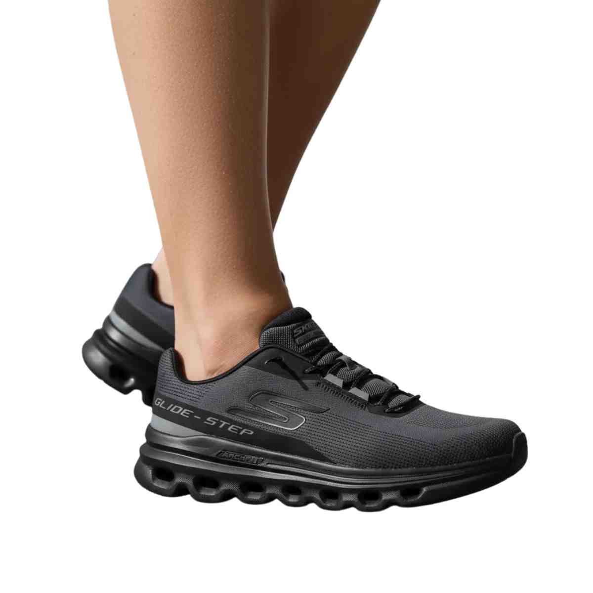Tênis Corrida Masculino Skechers Go Run Glide-Step Arch Fit Ackler Preto Preto 5
