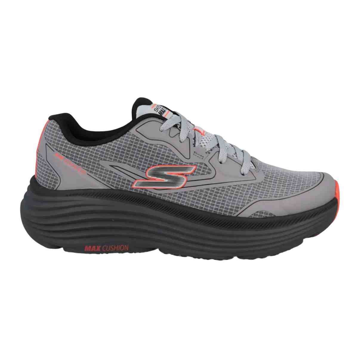 Tênis Corrida Masculino Skechers Max Cushioning Cinza