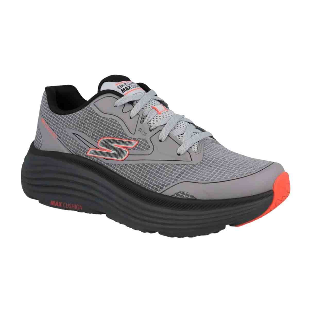 Tênis Corrida Masculino Skechers Max Cushioning Cinza Cinza 2