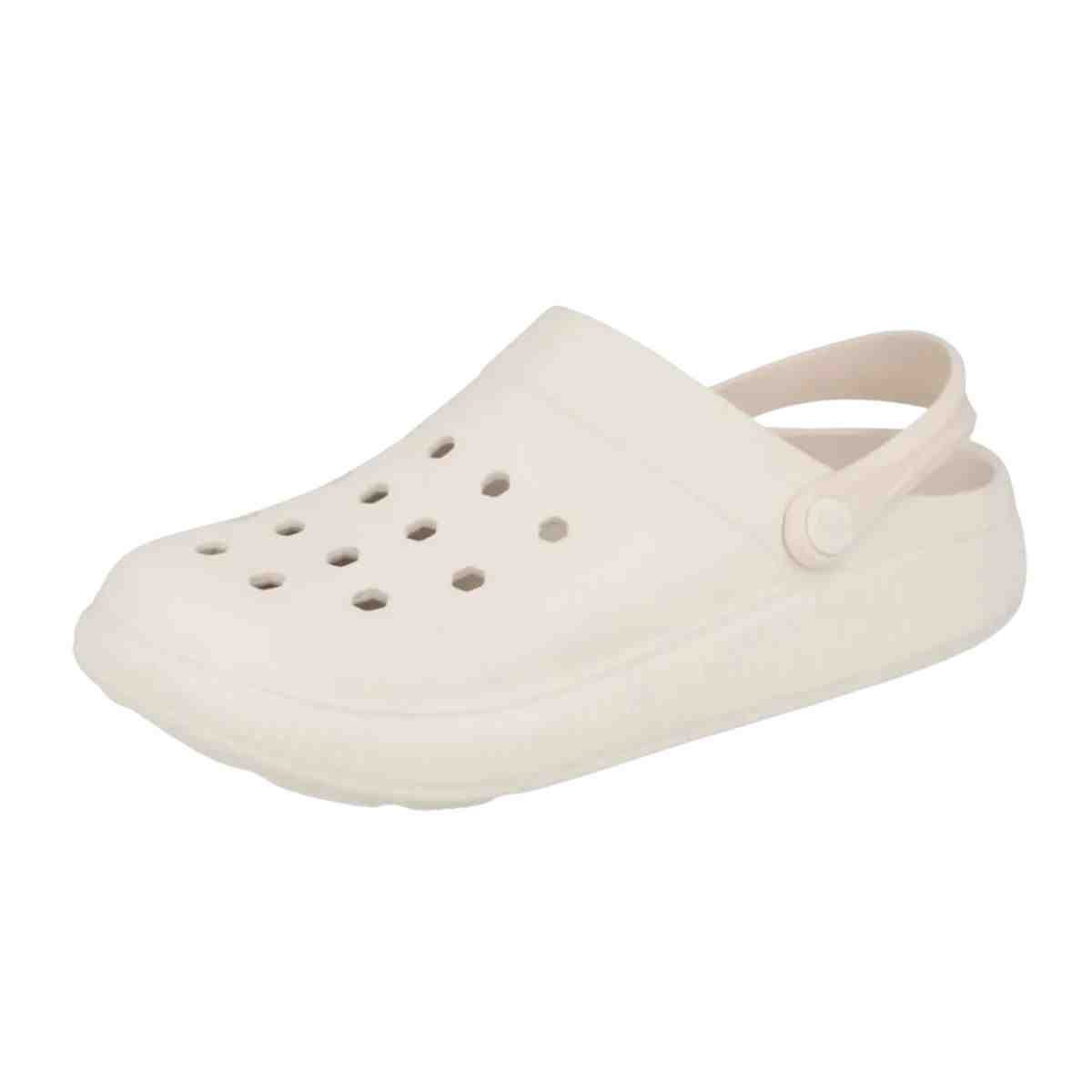 Chinelo Babuche Feminino Moleca Branco Bege 4