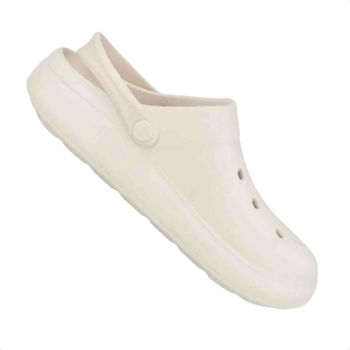 Chinelo Babuche Feminino Moleca Branco Bege 7