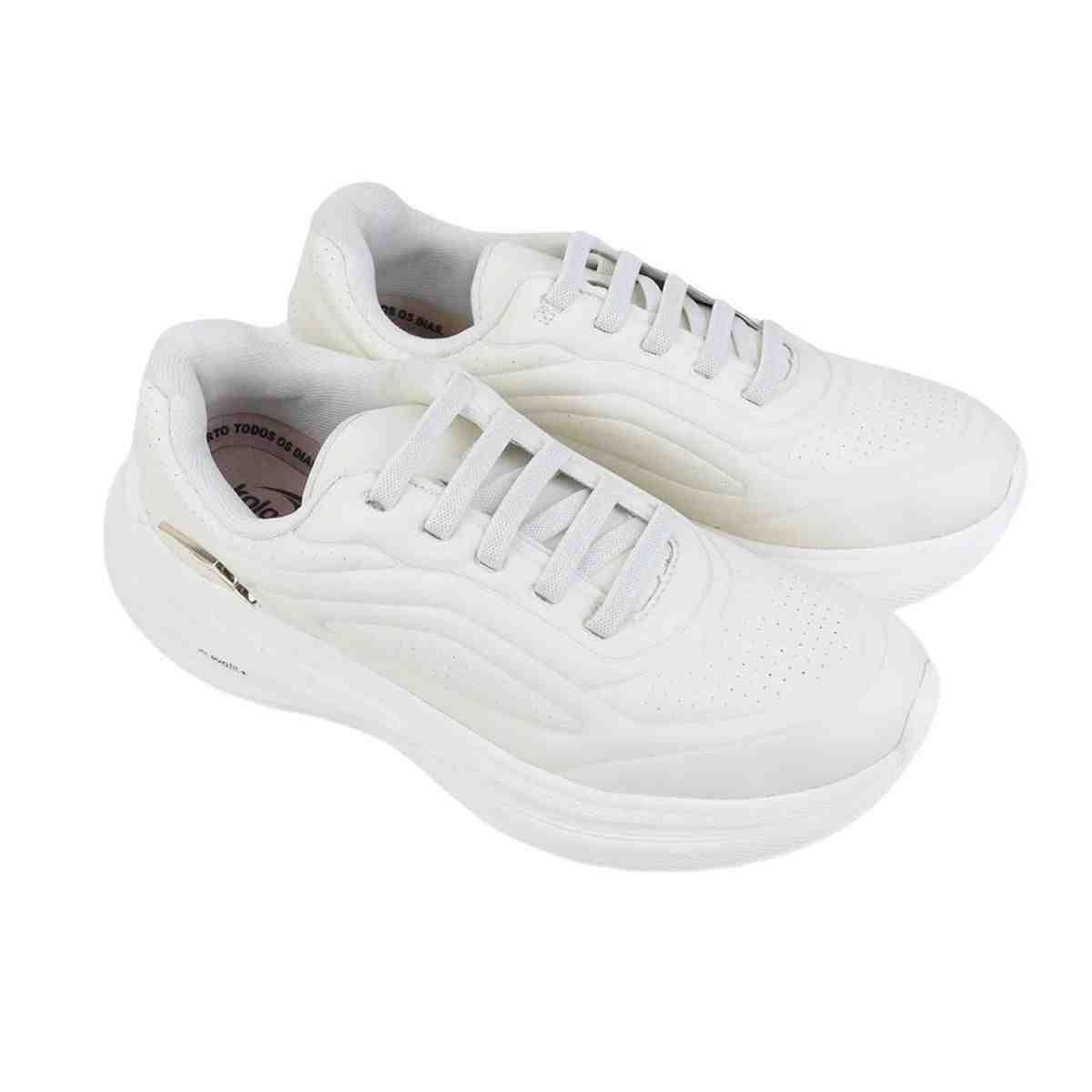 Tênis Corrida Feminino Kolosh Creme Branco 2