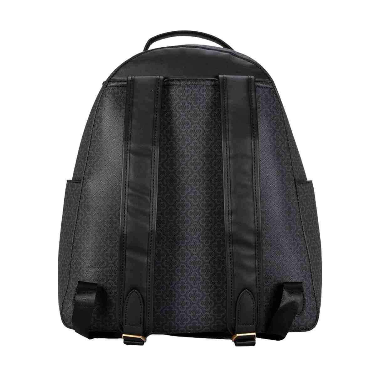 Bolsa Mochila Feminina Capodarte Monograma Preta Preto 4