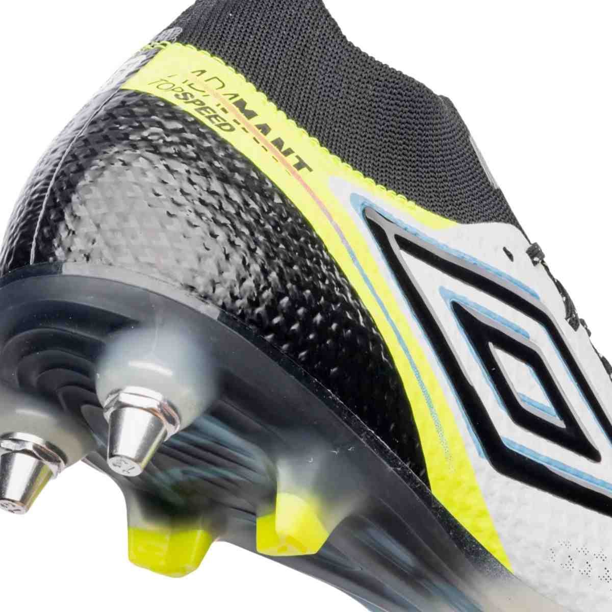 Chuteira Campo Masculina Umbro Adamant Top Speed Pro Branca Branco 6