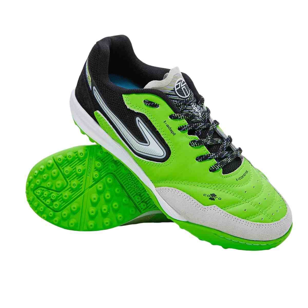 Chuteira Society Masculina Topper Dominator Pro Vi Verde Verde 2