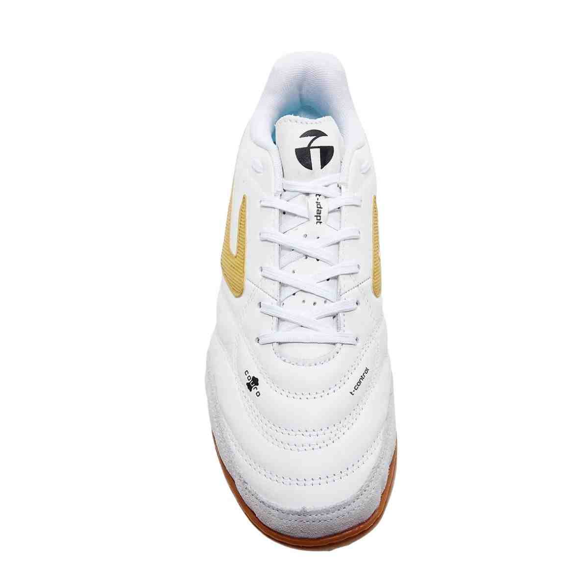 Chuteira Society Masculina Topper Maestro Pro Vi Branca E Dourada Branco 3