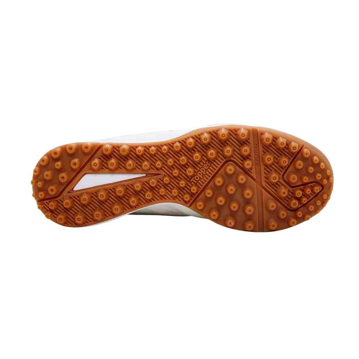 Chuteira Society Masculina Topper Maestro Pro Vi Branca E Dourada Branco 4