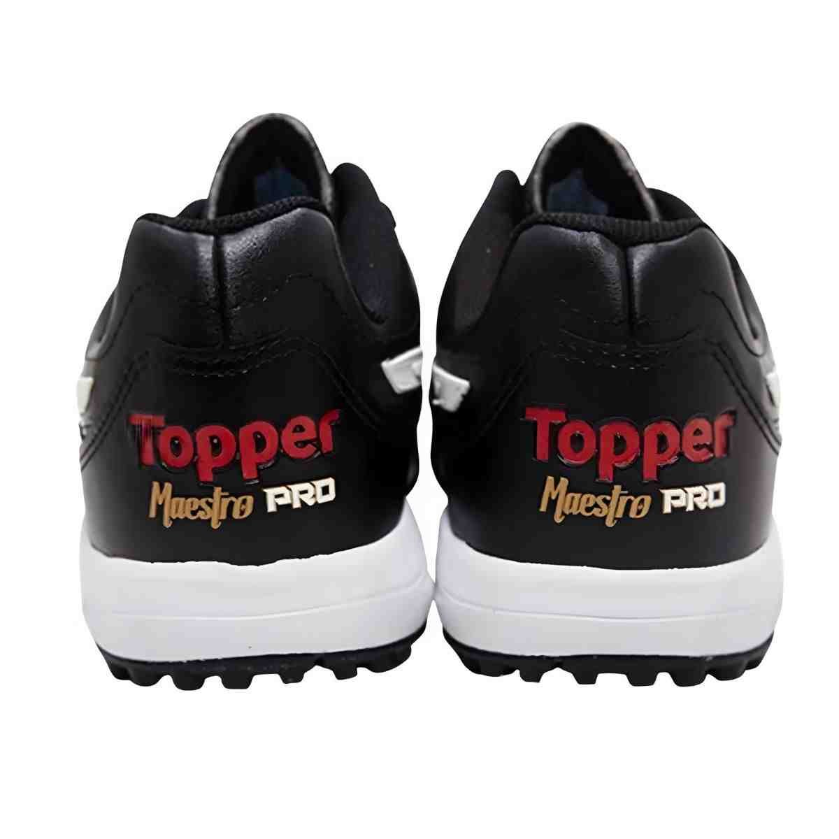 Chuteira Society Masculina Topper Maestro Pro Vi Preta Preto 5
