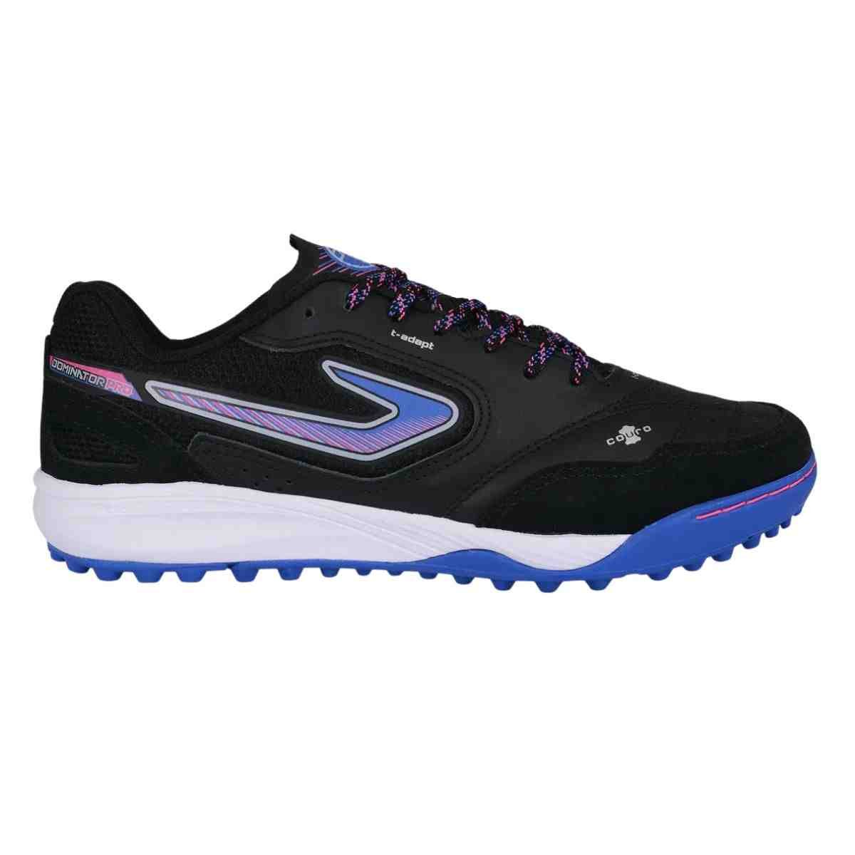 Chuteira Society Masculina Topper Dominator Pro Vi Preta E Azul