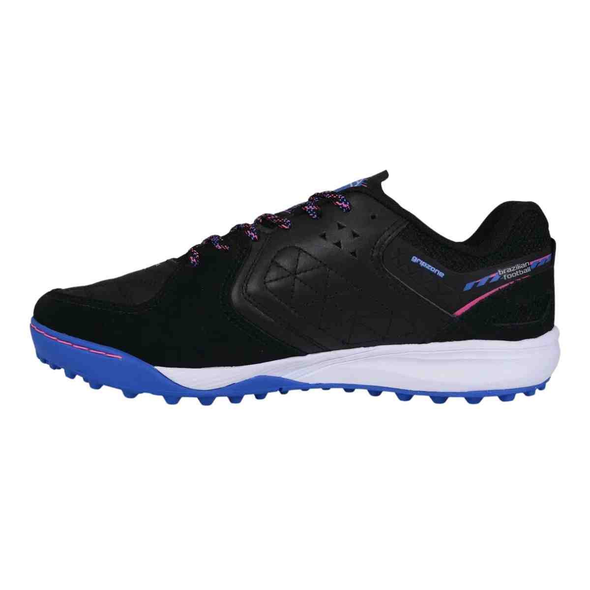 Chuteira Society Masculina Topper Dominator Pro Vi Preta E Azul Preto/Azul 4