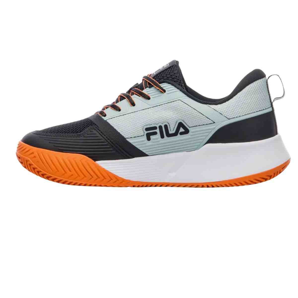 Tênis Masculino Fila Master Ace Preto E Laranja Preto 6