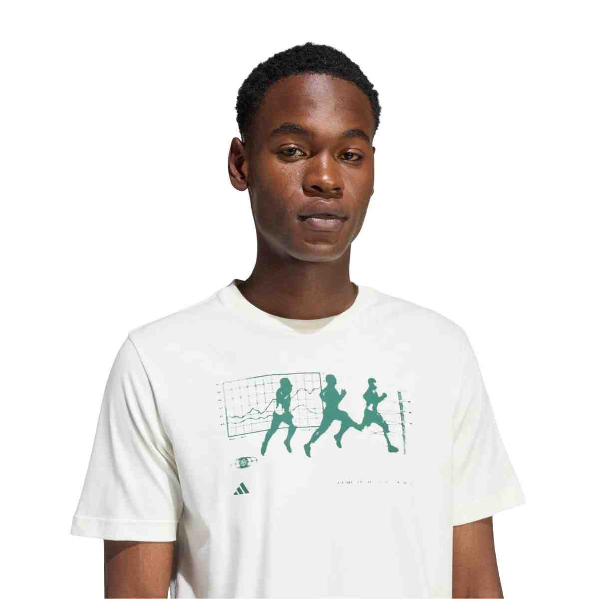 Camiseta Masculina Adidas Anx Run Branca Branco 4