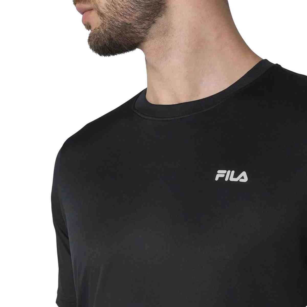 Camiseta Masc Mc Fila Basic Sports Ii F11at00721-2069 Preto 2