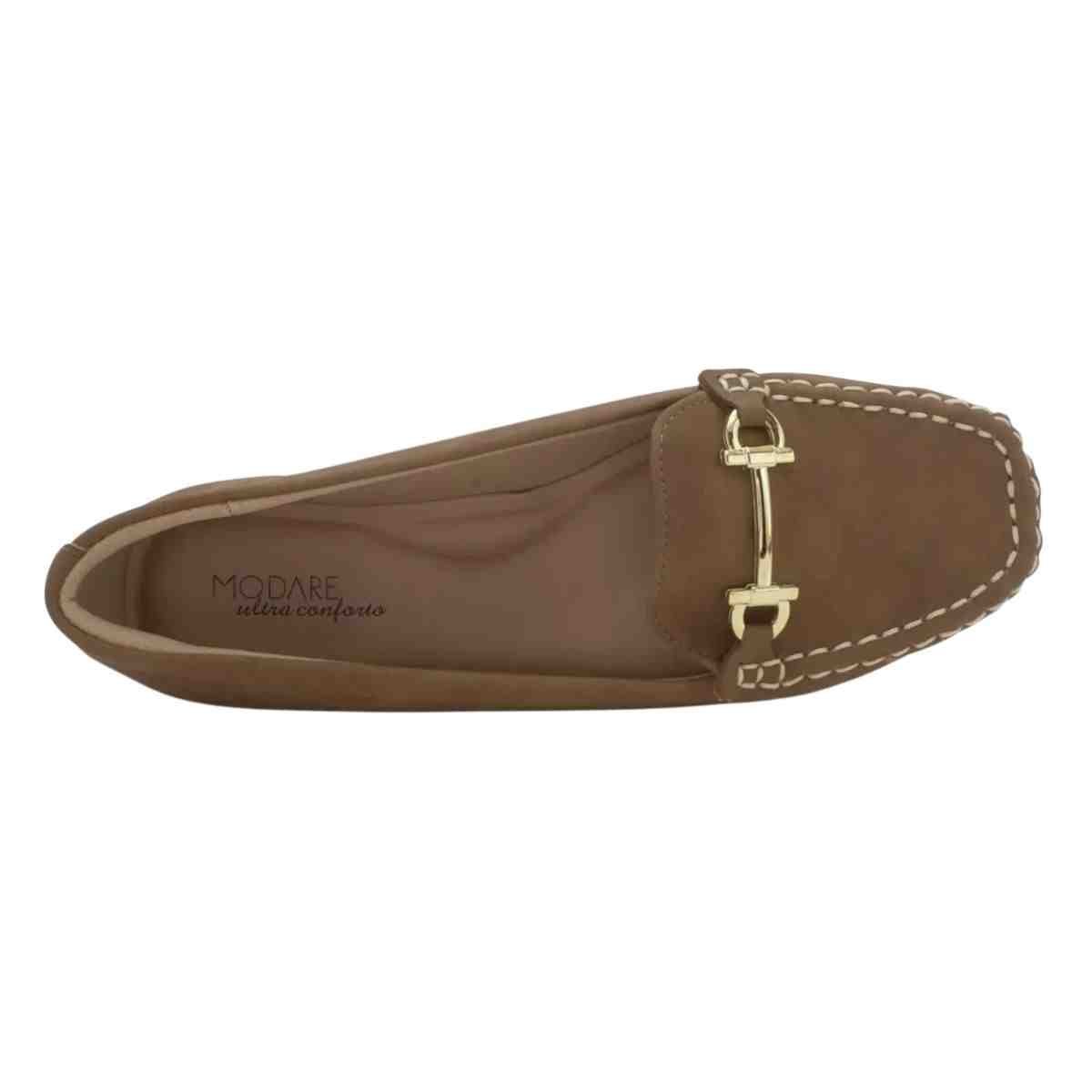 Sapato Feminino Mocassim Modare Marrom Marrom 4