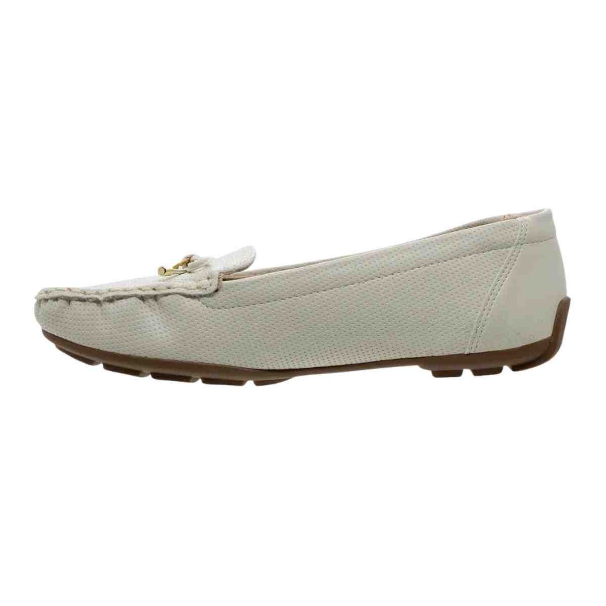 Sapato Feminino Mocassim Modare Ultraconforto Branco Off Branco 6